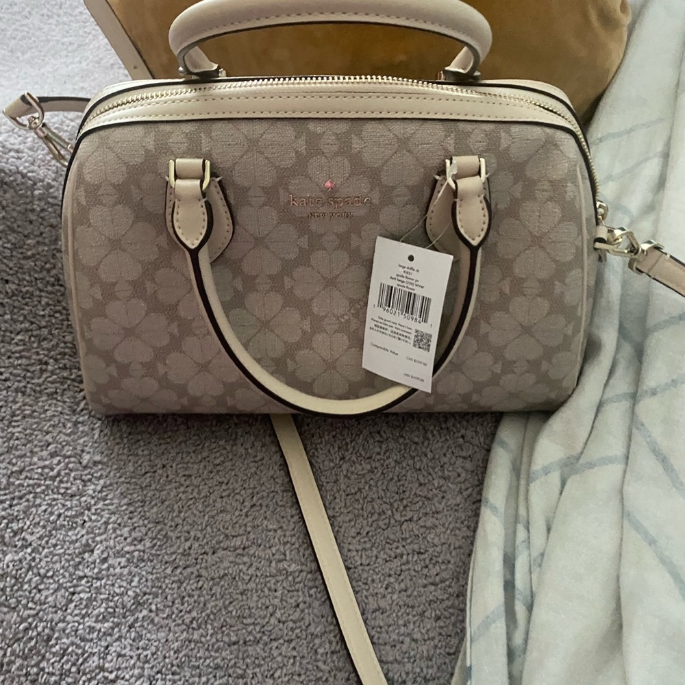 Kate Spade Cream and Tan Satchel